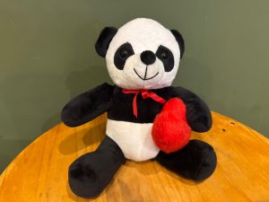 Urso panda mini coração